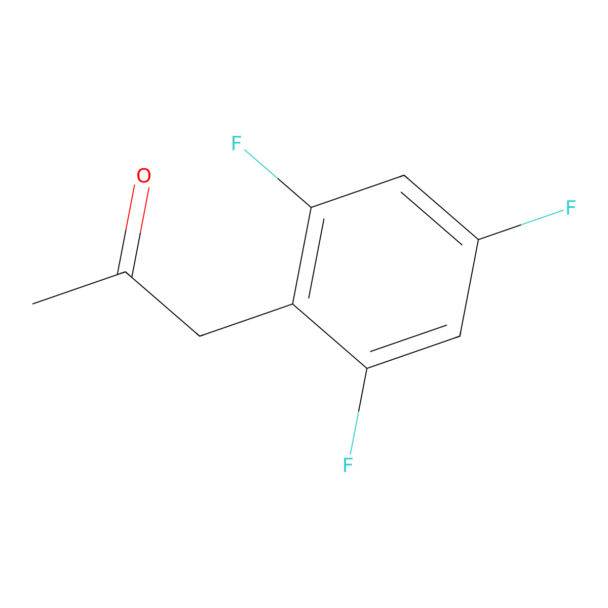 1-(2,4,6-Trifluorophenyl)propan-2-one molecular structure, CAS 835878-82-5