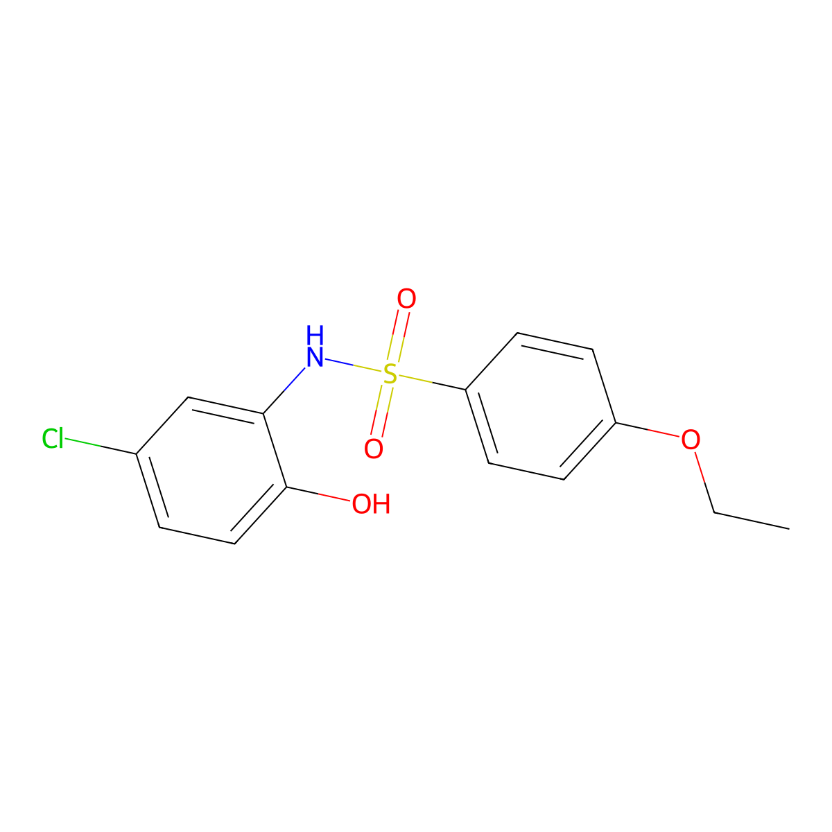 N-(5-chloro-2-hydroxyphenyl)-4-ethoxybenzenesulfonamide molecular structure, CAS 835887-45-1