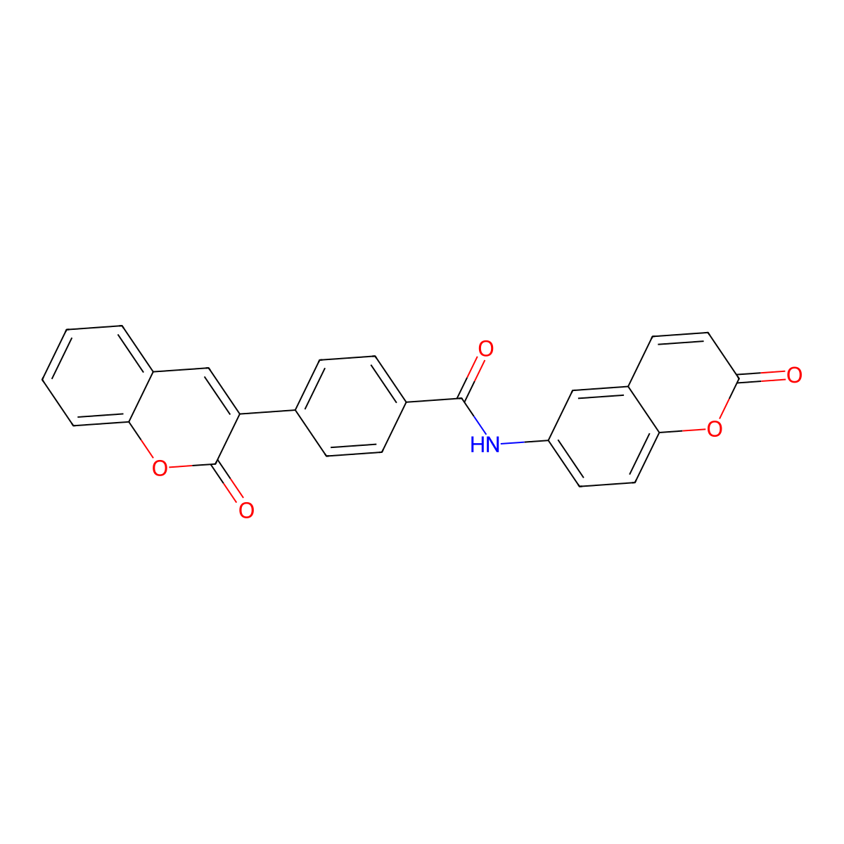 4-(2-oxo-2H-chromen-3-yl)-N-(2-oxo-2H-chromen-6-yl)benzamide molecular structure, CAS 835888-03-4