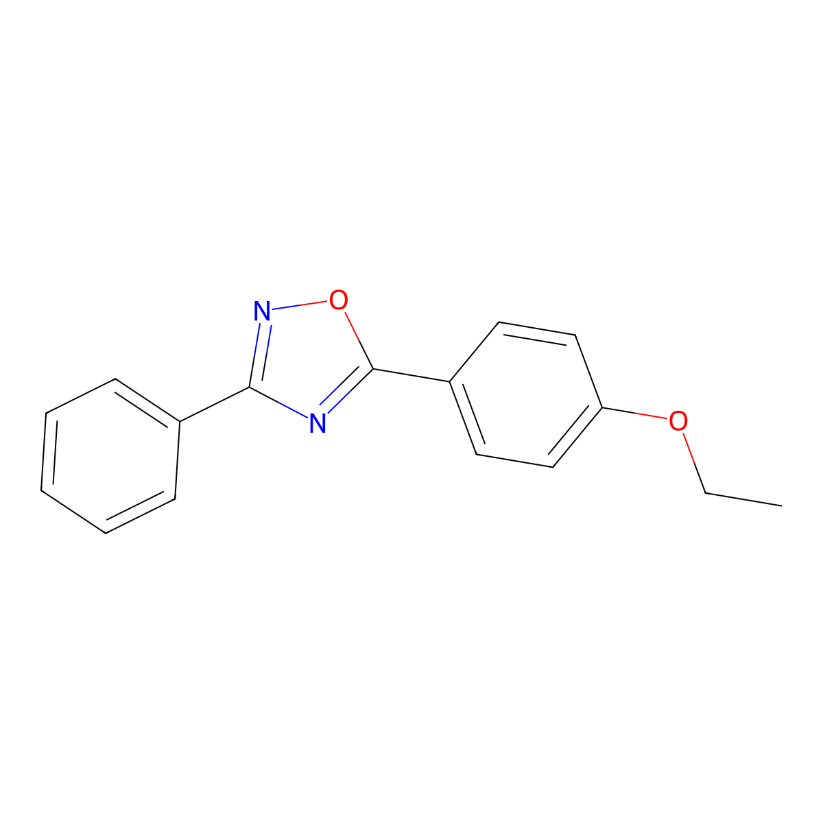 5-(4-Ethoxyphenyl)-3-phenyl-1,2,4-oxadiazole molecular structure, CAS 835889-43-5