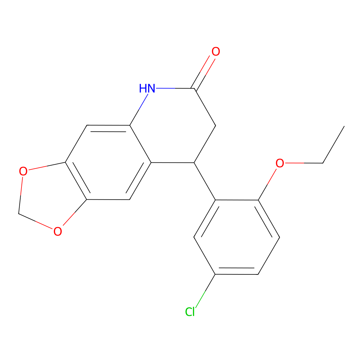 8-(5-chloro-2-ethoxyphenyl)-7,8-dihydro[1,3]dioxolo[4,5-g]quinolin-6(5H)-one molecular structure, CAS 835891-02-6