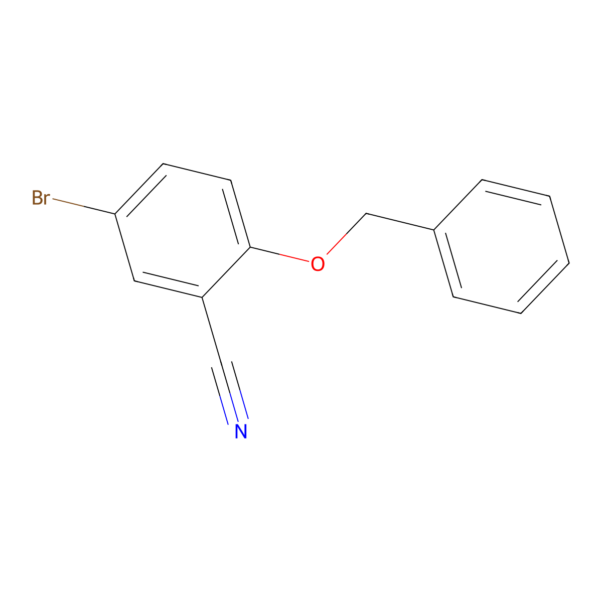 2-(Benzyloxy)-5-bromobenzonitrile molecular structure, CAS 835898-37-8