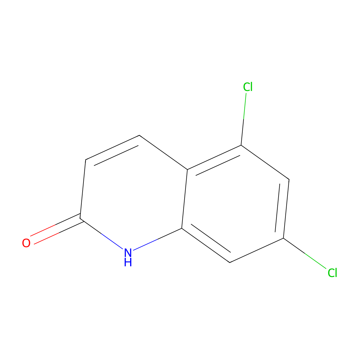 5,7-Dichloro-1,2-dihydroquinolin-2-one molecular structure, CAS 835903-13-4