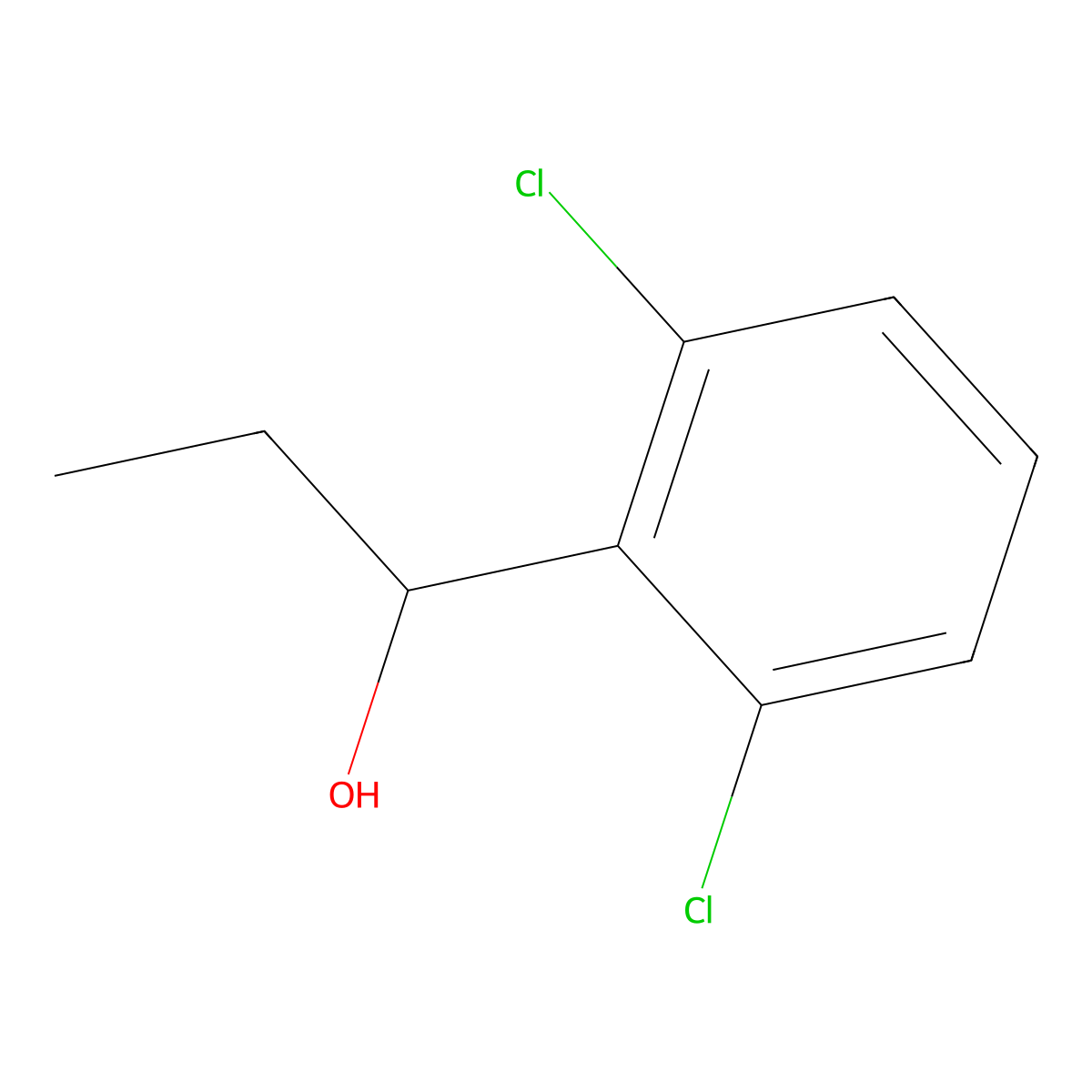 1-(2,6-Dichlorophenyl)propan-1-ol molecular structure, CAS 835925-30-9