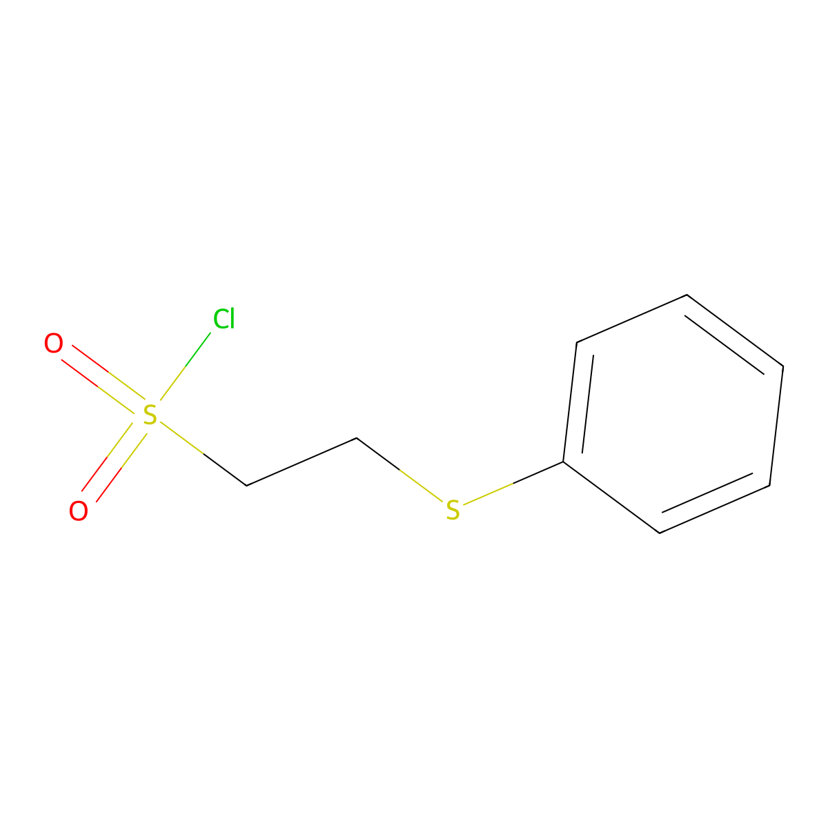 2-(Phenylsulfanyl)ethane-1-sulfonyl chloride molecular structure, CAS 83594-06-3