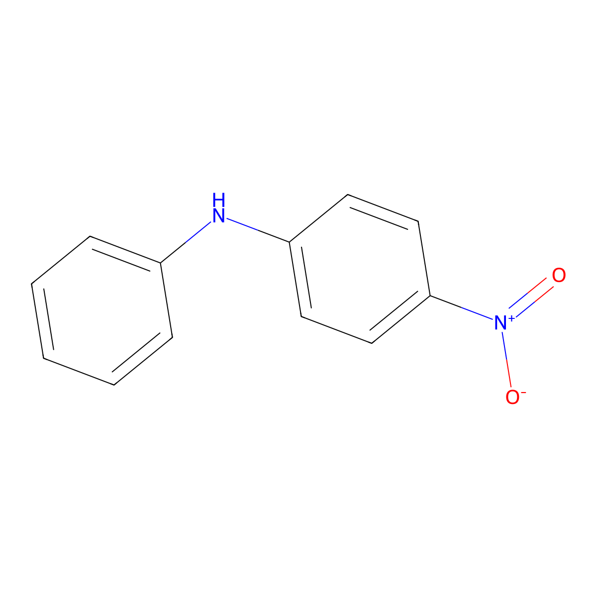 4-Nitrodiphenylamine molecular structure, CAS 836-30-6