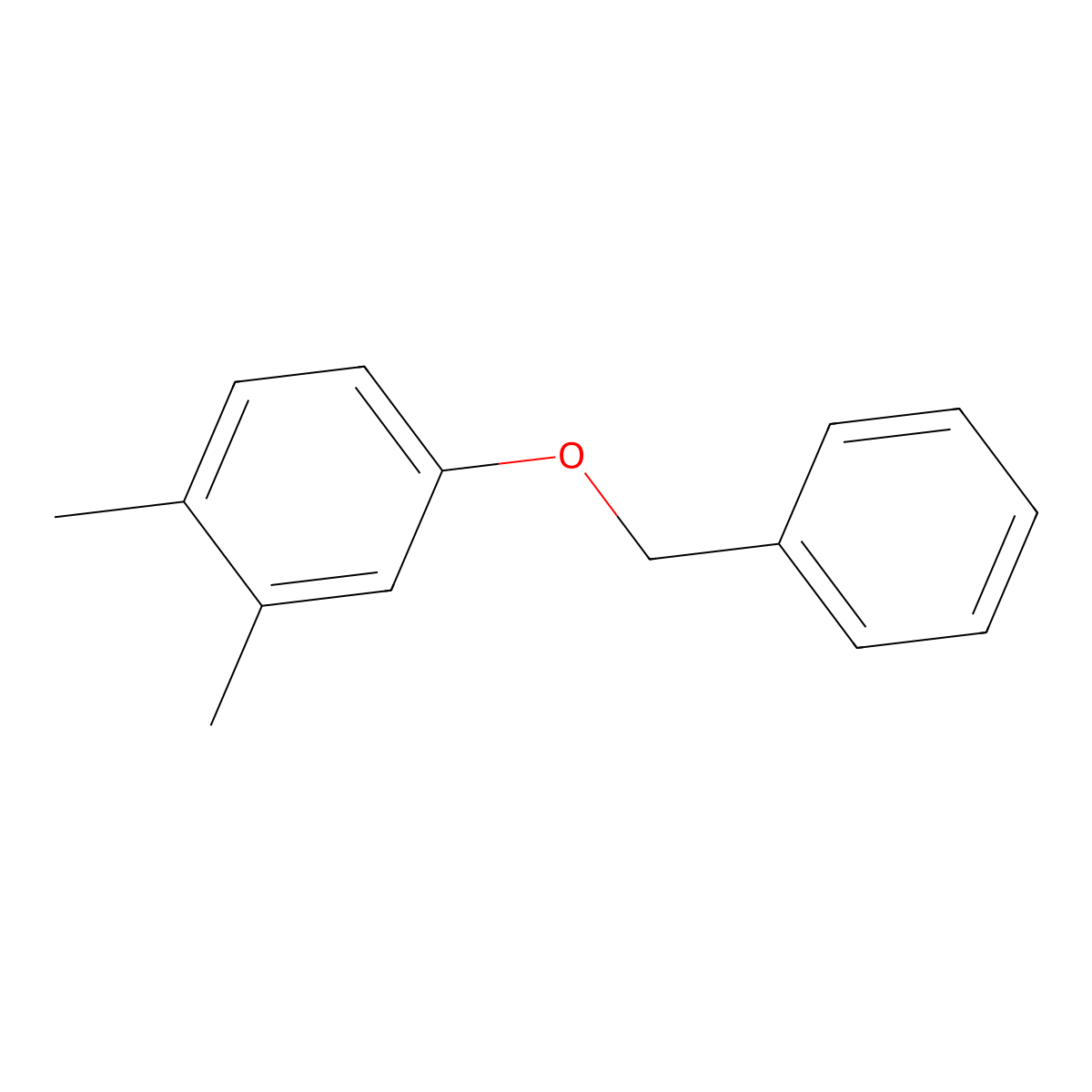 1,2-Dimethyl-4-(phenylmethoxy)benzene molecular structure, CAS 836-38-4