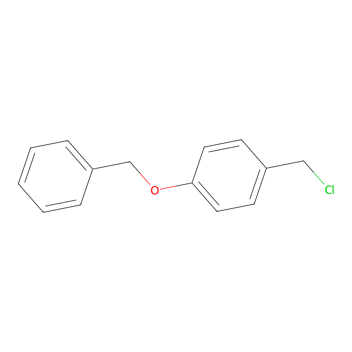 4-Benzyloxybenzyl chloride molecular structure, CAS 836-42-0