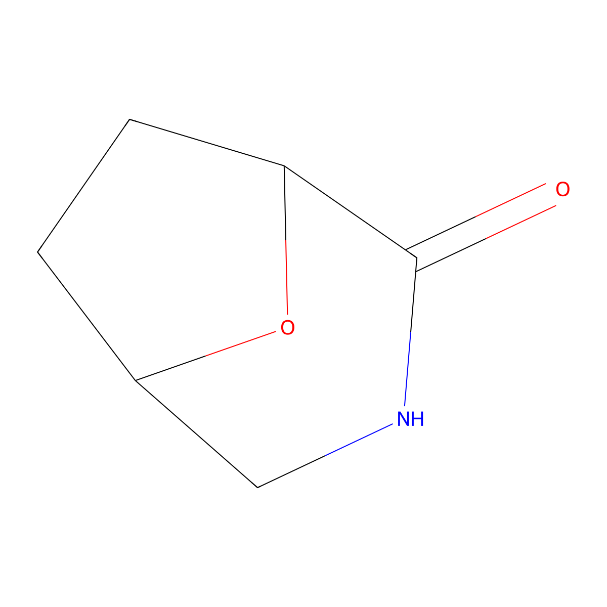 8-Oxa-3-azabicyclo[3.2.1]octan-2-one molecular structure, CAS 83601-55-2
