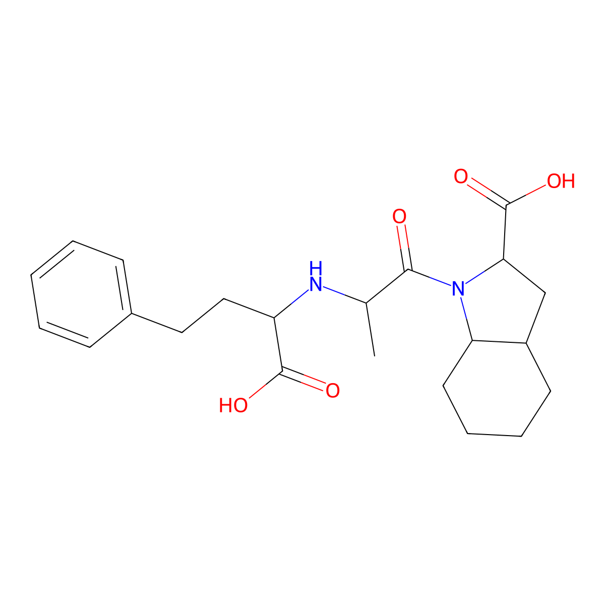 1-(2-((1-Carboxy-3-phenylpropyl)amino)-1-oxopropyl)octahydro-1H-indole-2-carboxylic acid molecular structure, CAS 83601-86-9