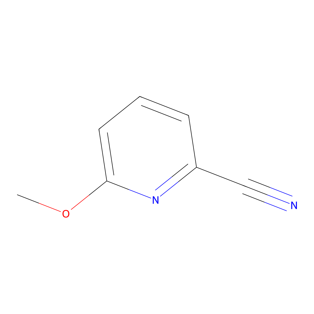 6-Methoxy-2-pyridinecarbonitrile molecular structure, CAS 83621-01-6
