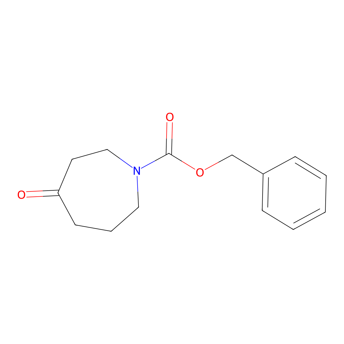 Azepan-4-one, N-CBZ protected molecular structure, CAS 83621-33-4