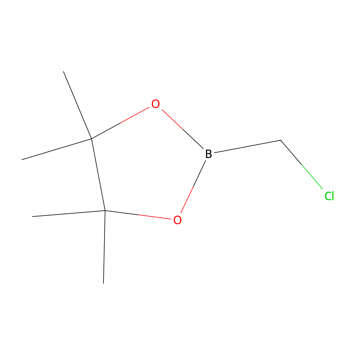 2-(Chloromethyl)-4,4,5,5-tetramethyl-1,3,2-dioxaborolane molecular structure, CAS 83622-42-8