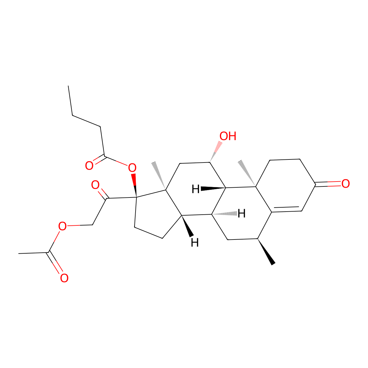 Amebucort molecular structure, CAS 83625-35-8