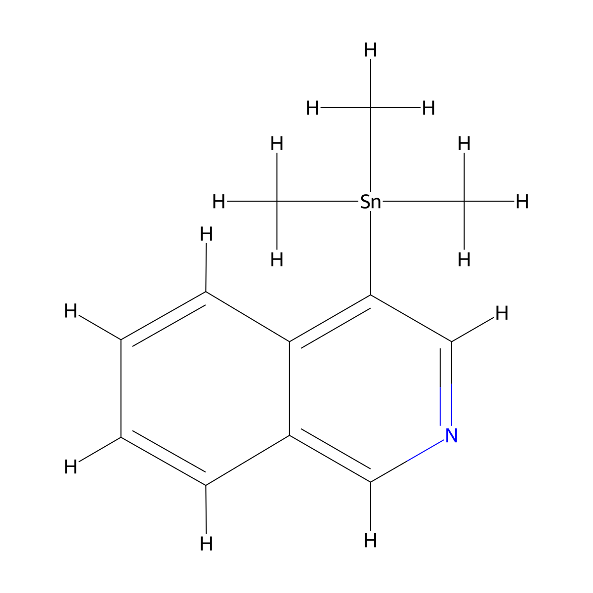 4-(Trimethylstannyl)isoquinoline molecular structure, CAS 83629-92-9