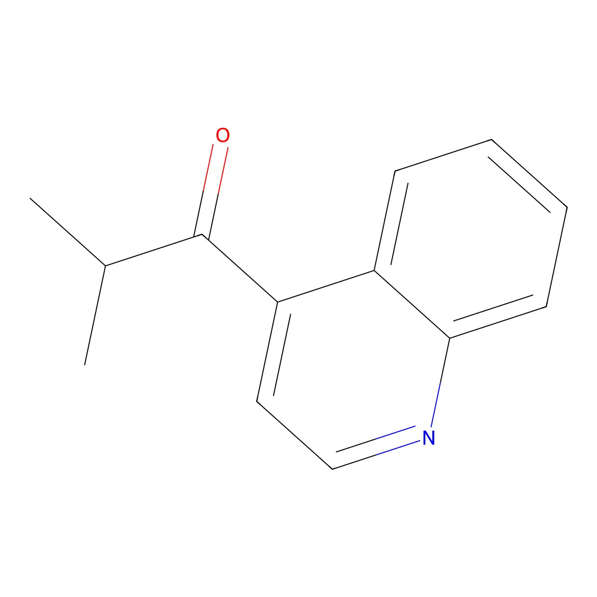 2-Methyl-1-(4-quinolinyl)-1-propanone molecular structure, CAS 83629-97-4