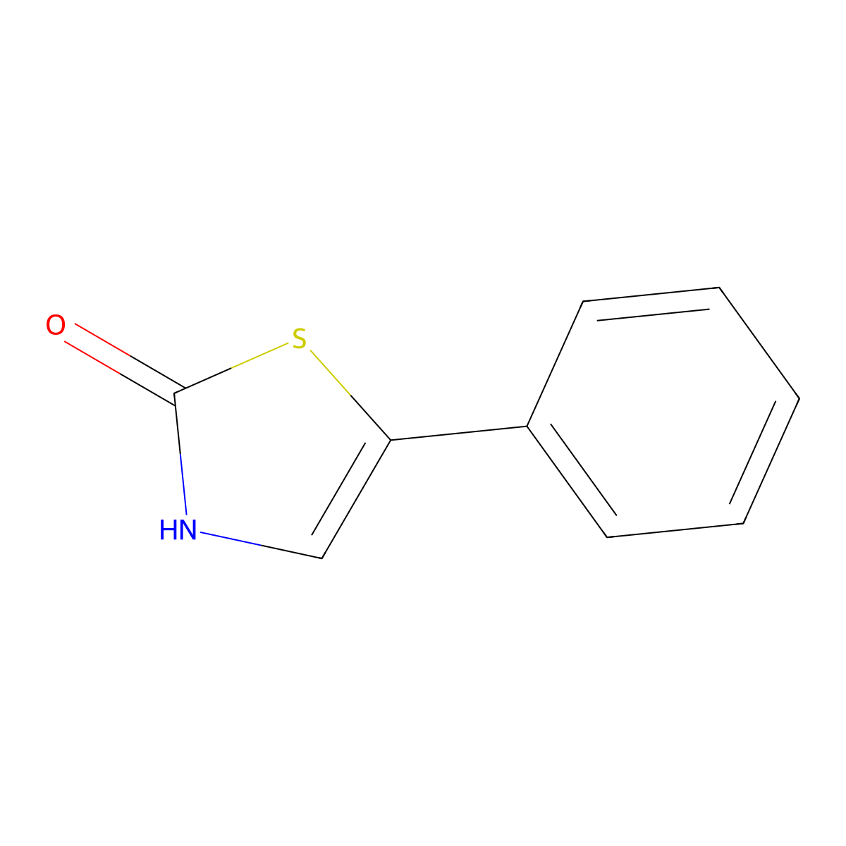 5-Phenyl-2,3-dihydro-1,3-thiazol-2-one molecular structure, CAS 83631-55-4