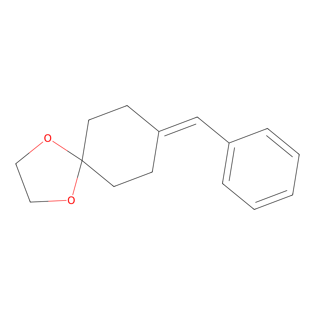 8-Benzylidene-1,4-dioxaspiro[4.5]decane molecular structure, CAS 83631-87-2