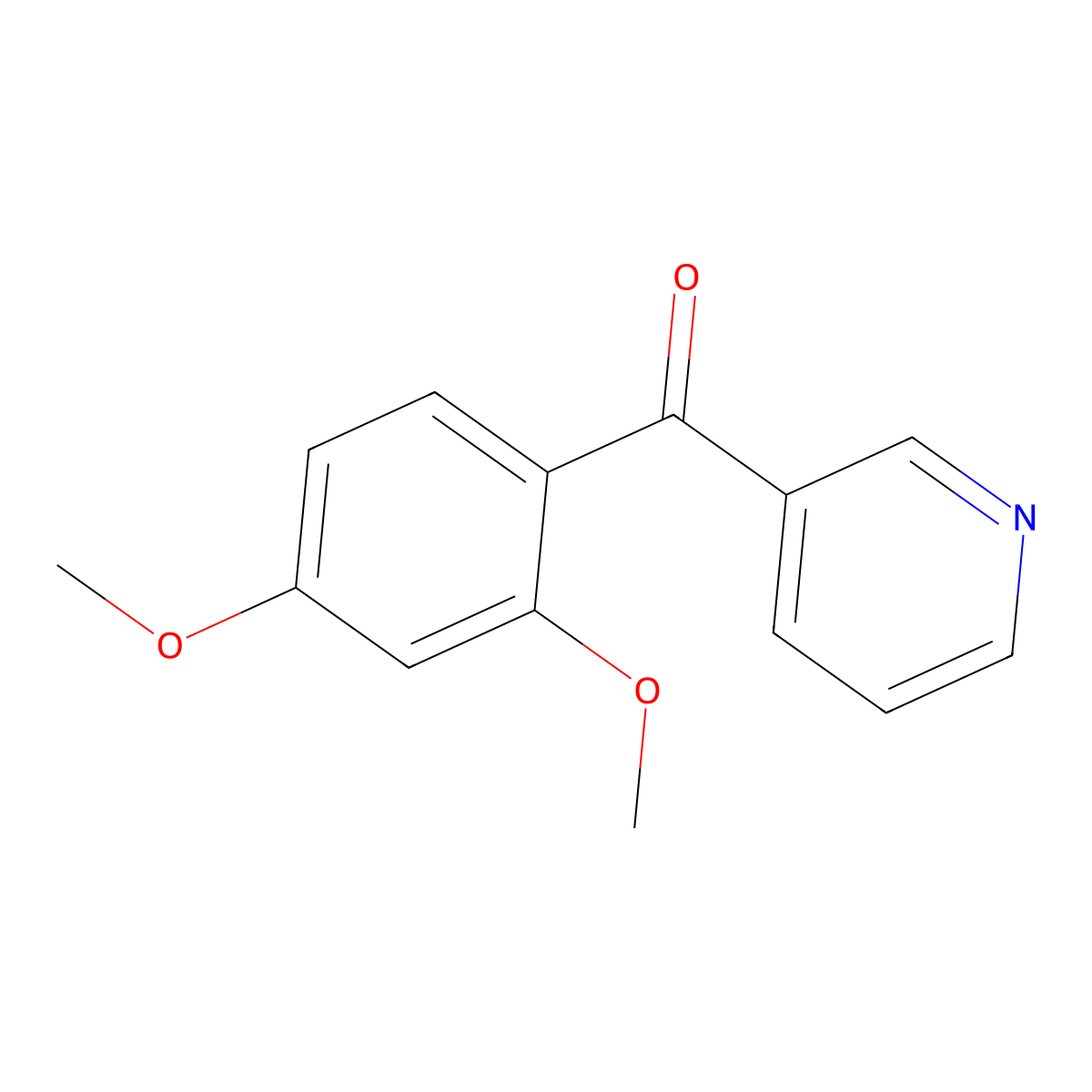 3-(2,4-Dimethoxybenzoyl)pyridine molecular structure, CAS 83640-27-1