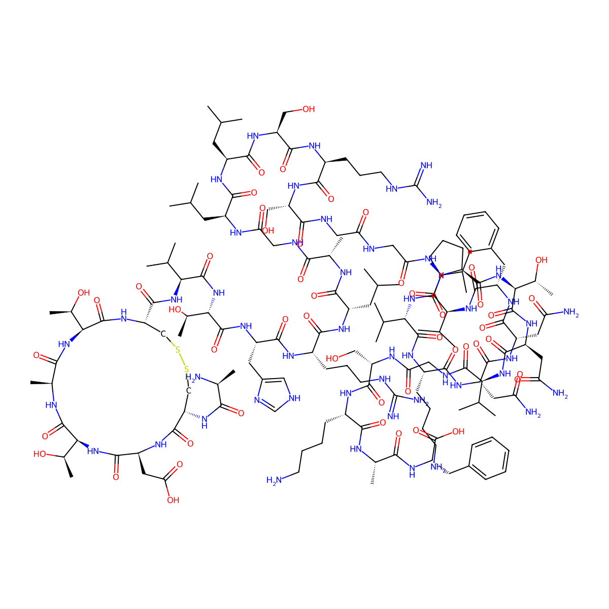 Calcitonin Gene-Related Peptide molecular structure, CAS 83652-28-2