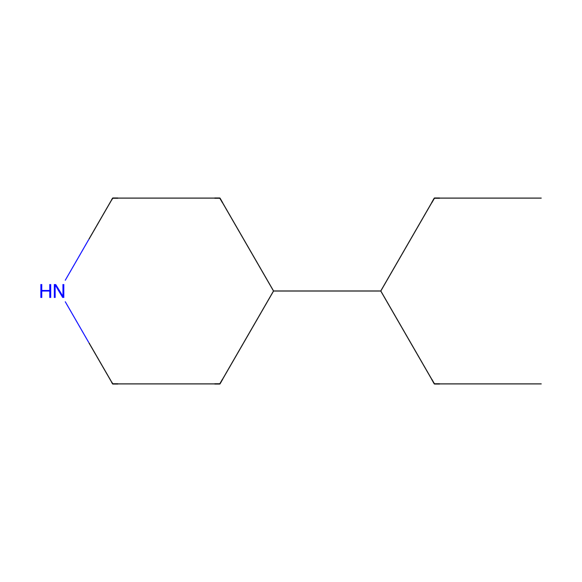4-(Pentan-3-YL)piperidine molecular structure, CAS 83655-58-7