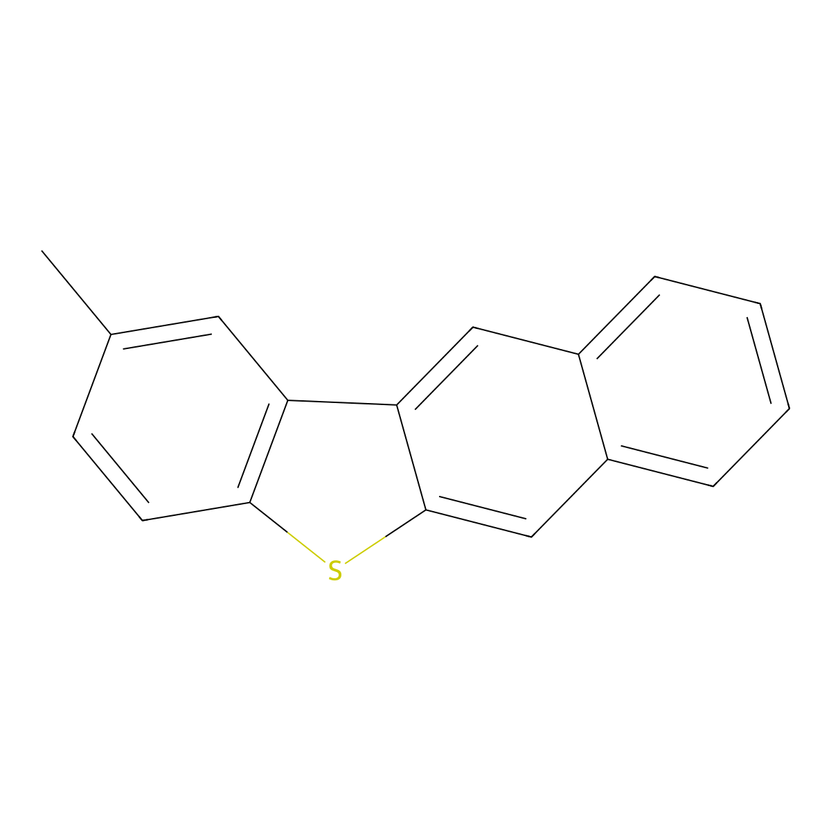 Benzo(b)naphtho(2,3-d)thiophene, 2-methyl- molecular structure, CAS 83656-84-2