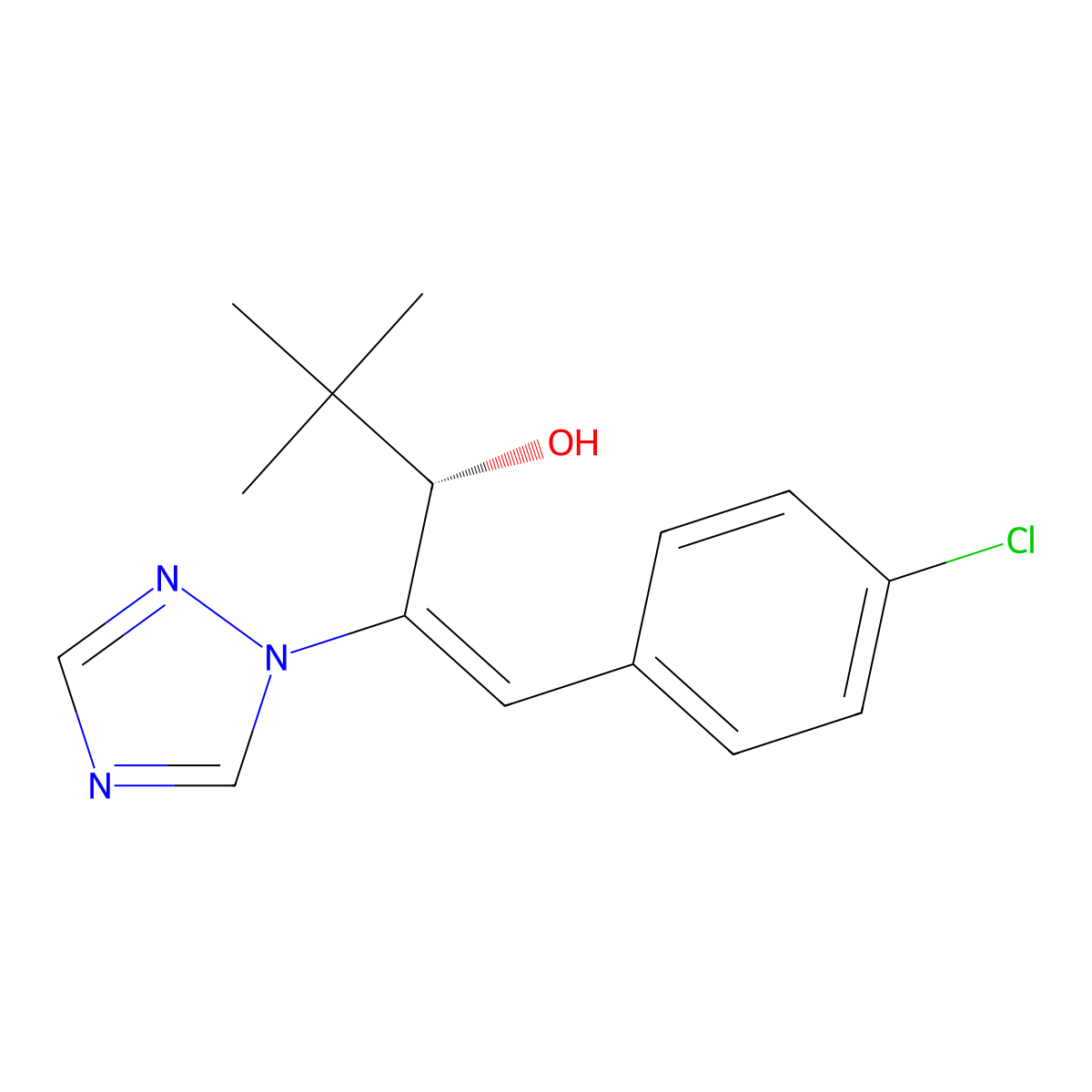 Uniconazole P molecular structure, CAS 83657-17-4
