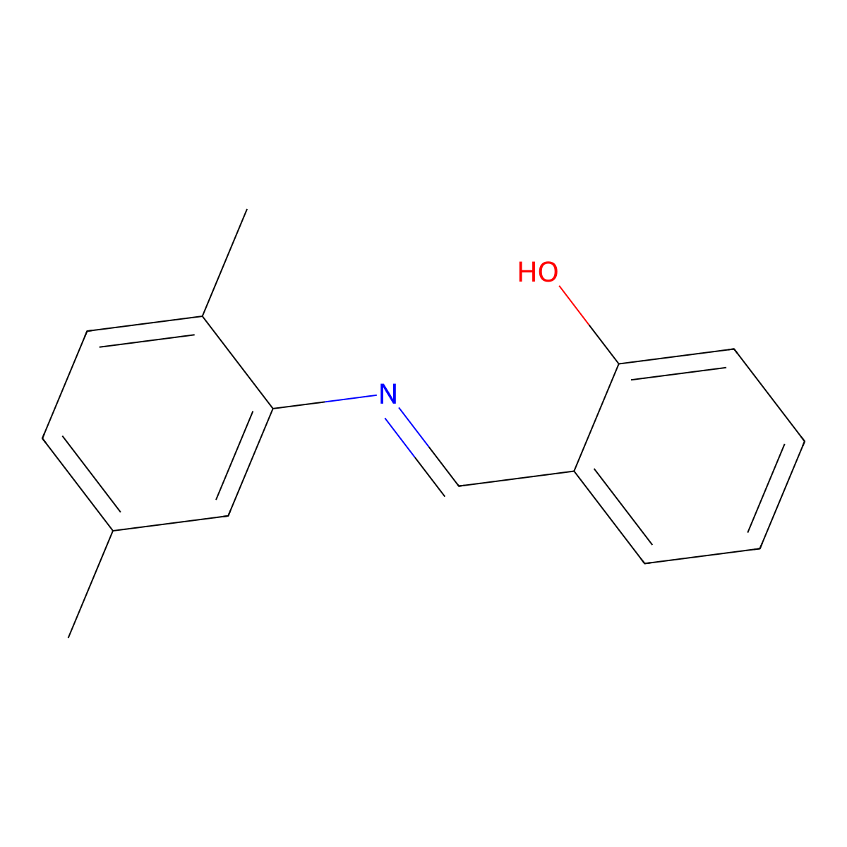 Alpha-(2,5-xylylimino)-O-cresol molecular structure, CAS 83659-86-3