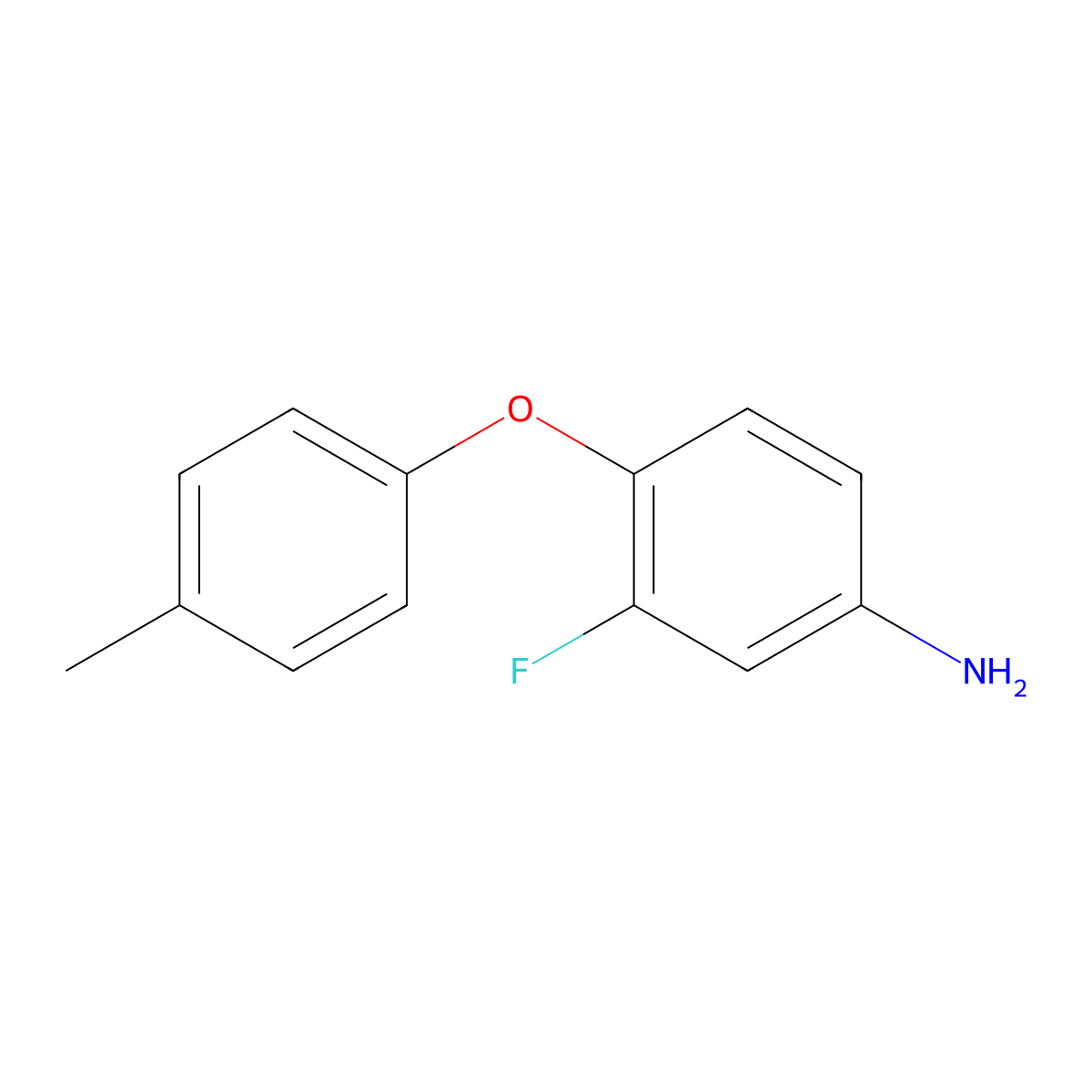 3-Fluoro-4-(p-tolyloxy)aniline molecular structure, CAS 83660-65-5