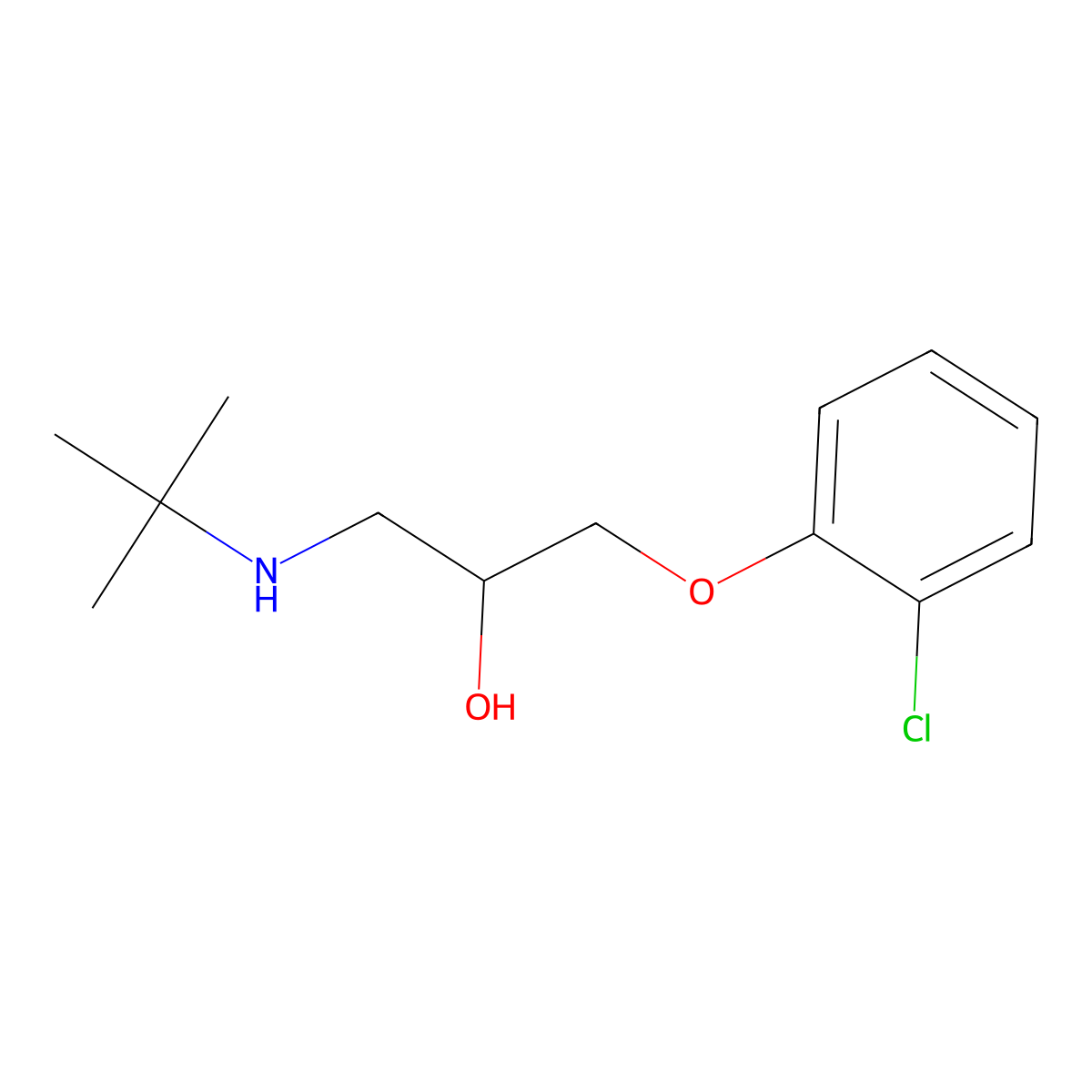 5-Demethylbupranolol molecular structure, CAS 83661-89-6