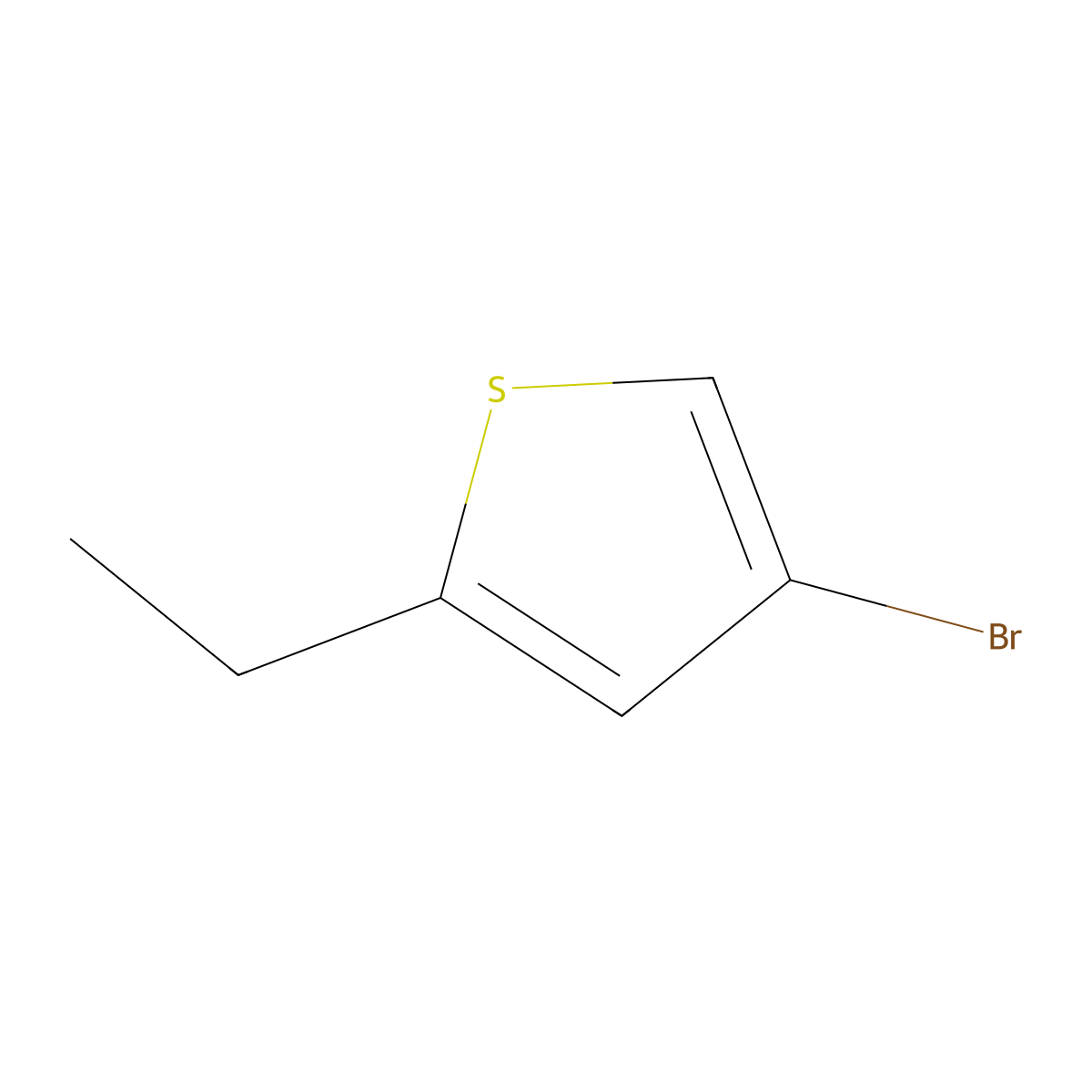 4-Bromo-2-ethylthiophene molecular structure, CAS 83663-40-5
