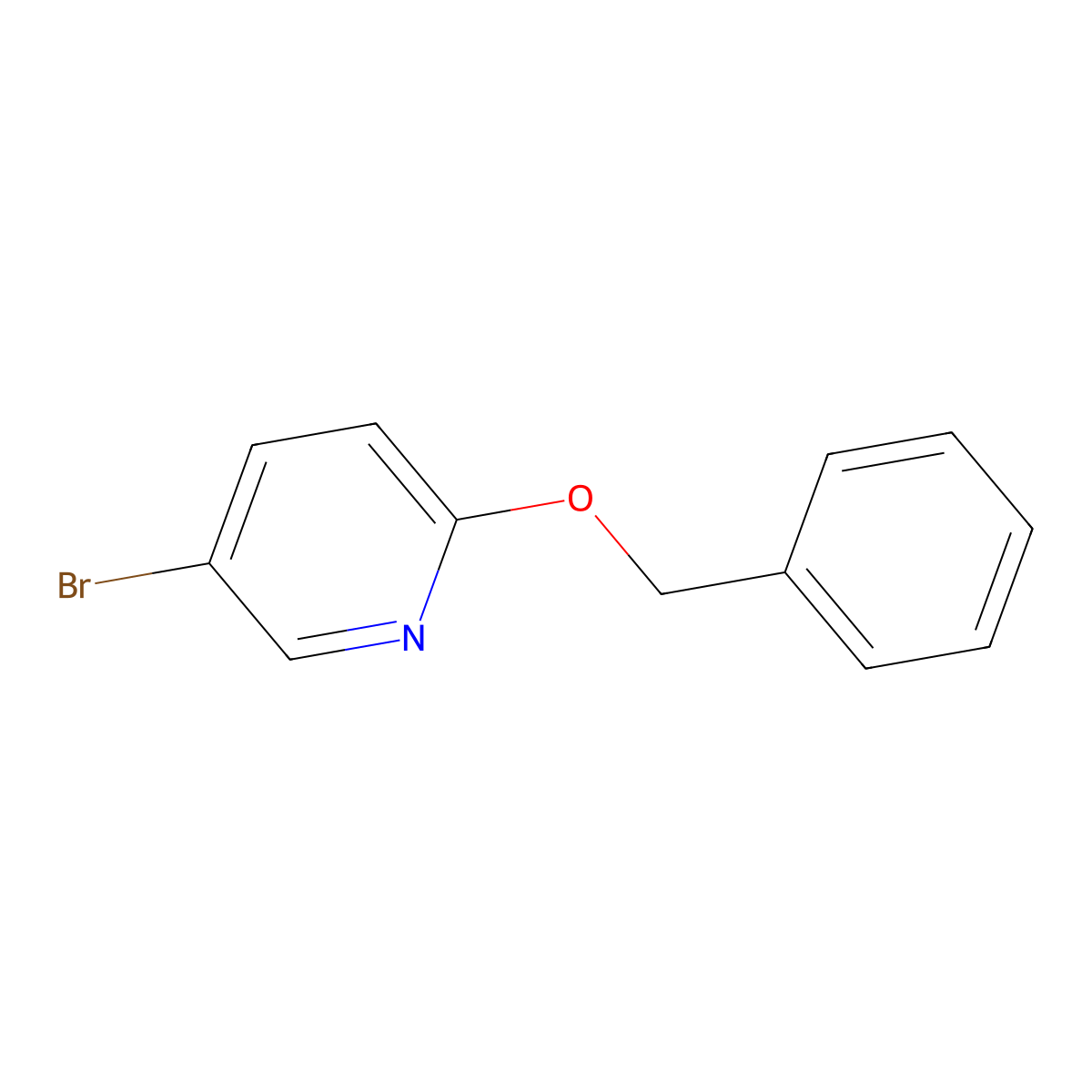 2-Benzyloxy-5-bromopyridine molecular structure, CAS 83664-33-9