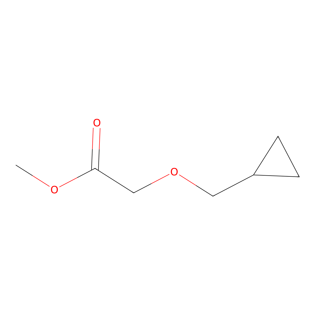 Methyl 2-(cyclopropylmethoxy)acetate molecular structure, CAS 836657-03-5