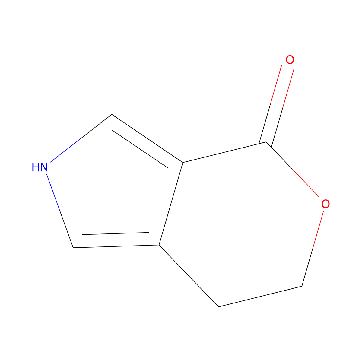 6,7-Dihydropyrano[3,4-C]pyrrol-4(2H)-one molecular structure, CAS 83670-76-2