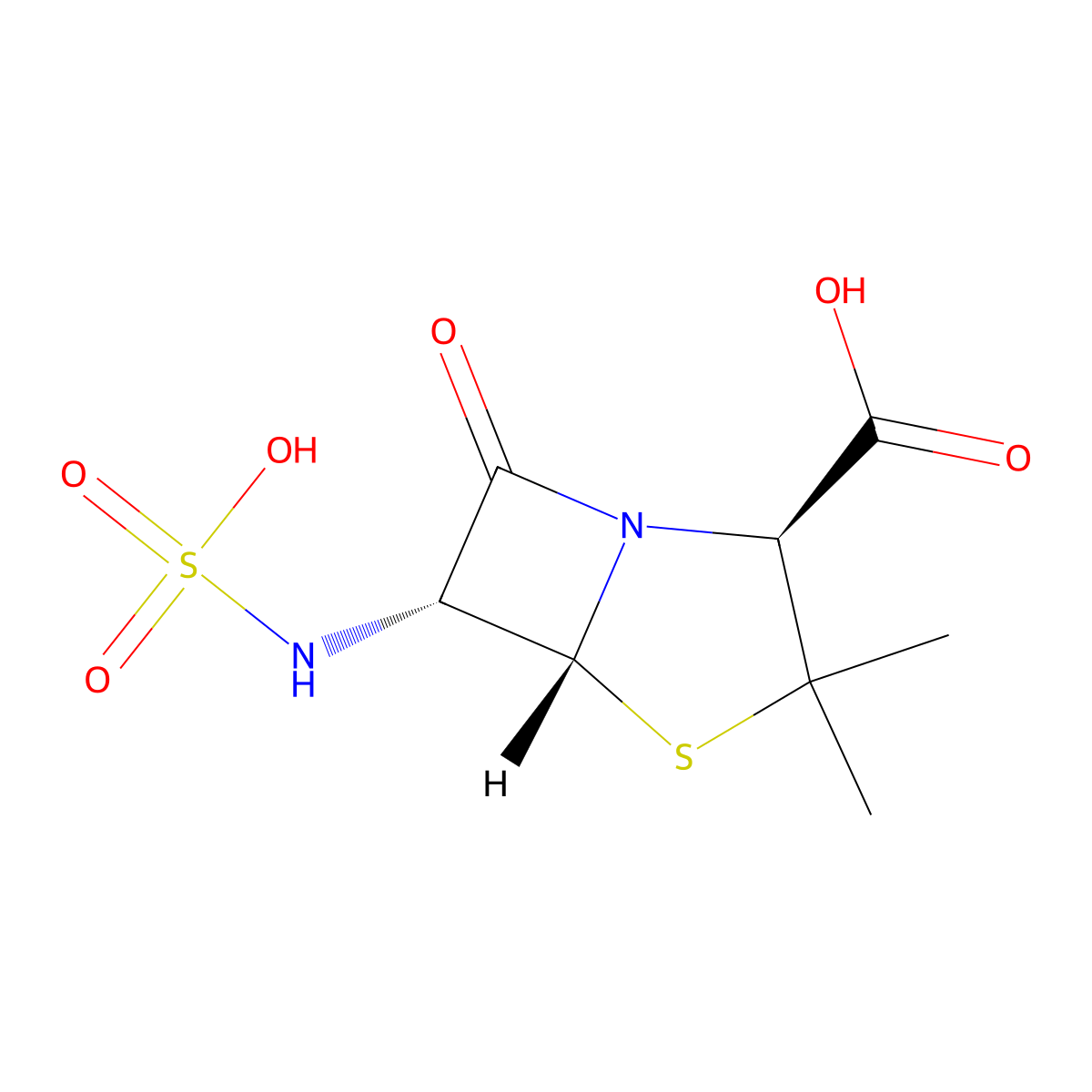 6-Sulfoaminopenicillanic acid molecular structure, CAS 83670-99-9