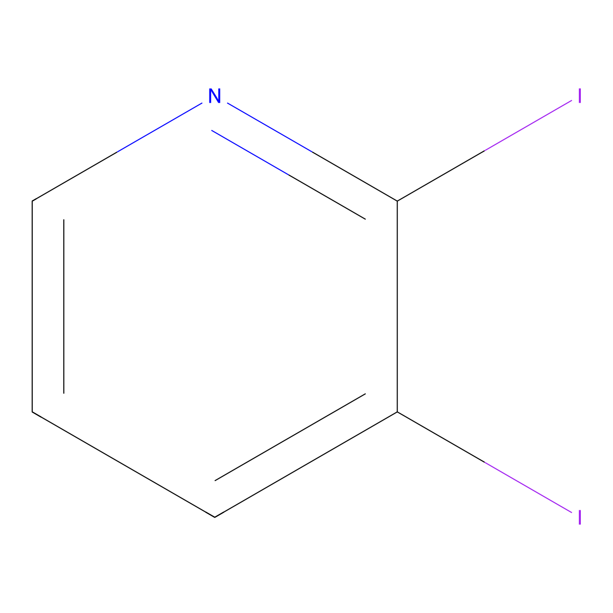 2,3-Diiodopyridine molecular structure, CAS 83674-70-8