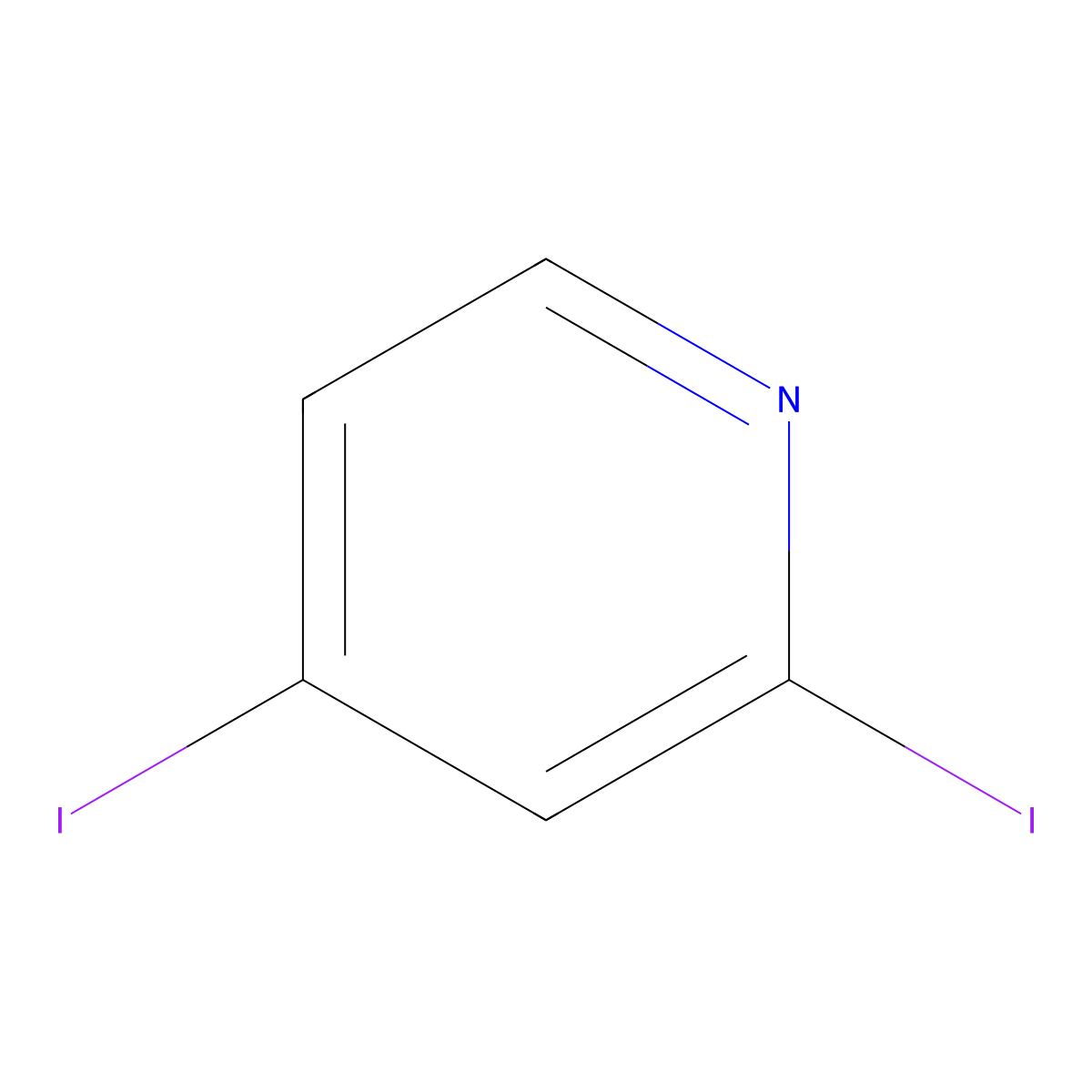 2,4-Diiodopyridine molecular structure, CAS 83674-71-9