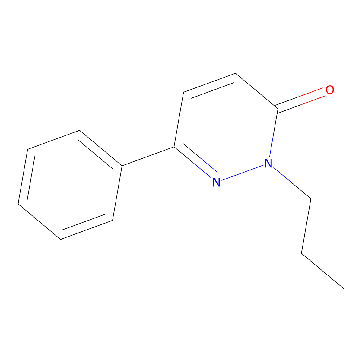 6-phenyl-2-propylpyridazin-3(2H)-one molecular structure, CAS 83675-96-1