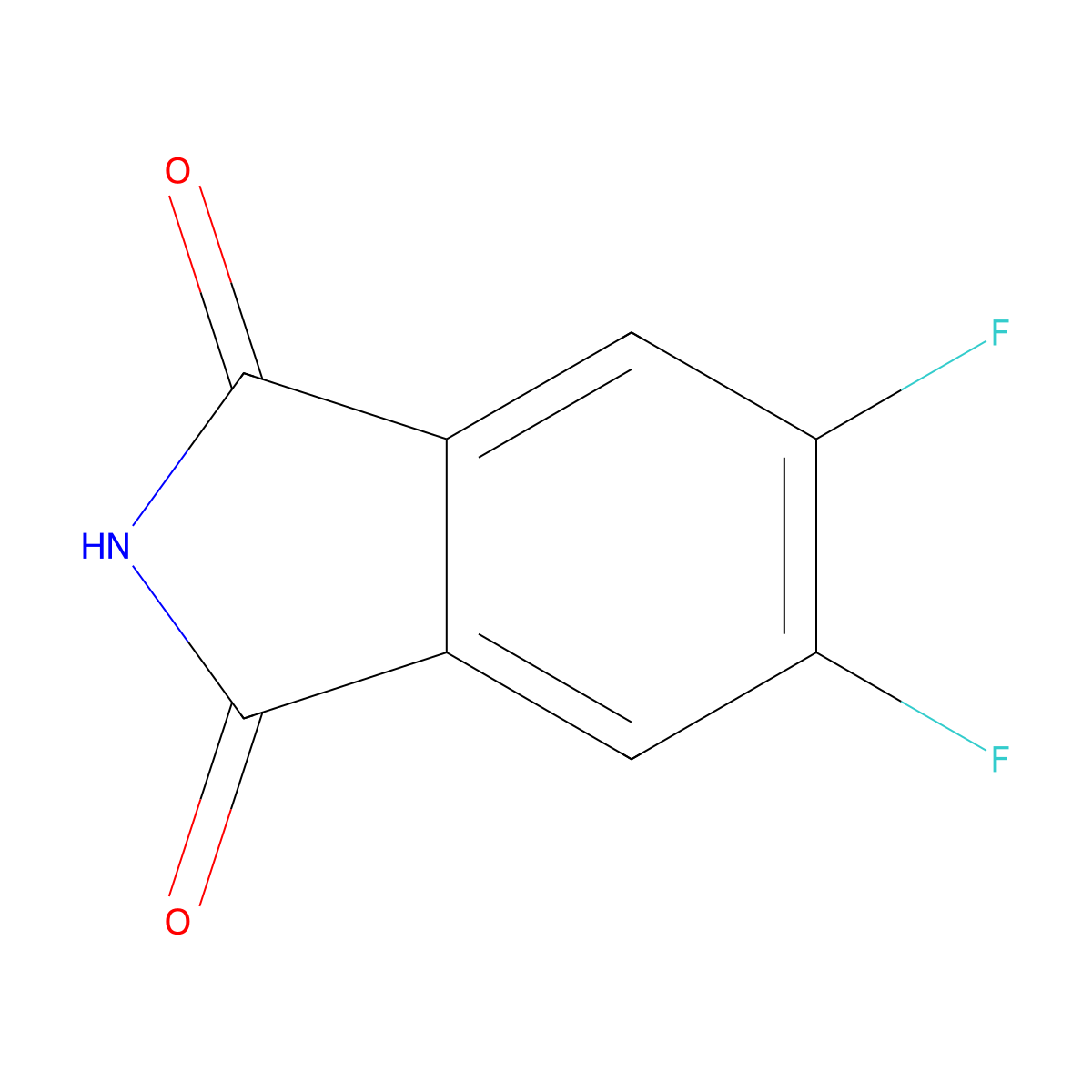5,6-Difluoroisoindoline-1,3-dione molecular structure, CAS 83684-73-5