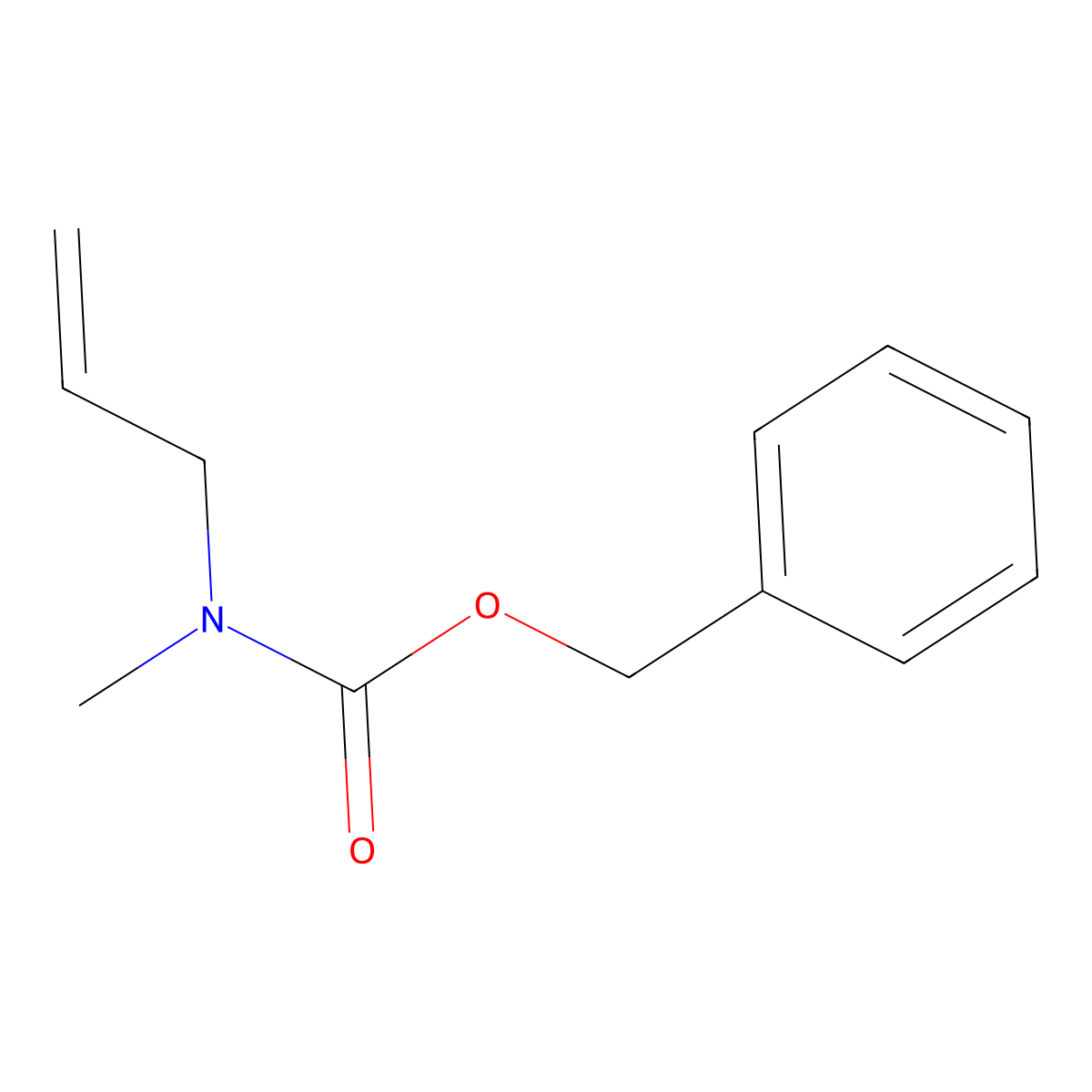 benzyl N-methyl-N-(prop-2-en-1-yl)carbamate molecular structure, CAS 83687-68-7