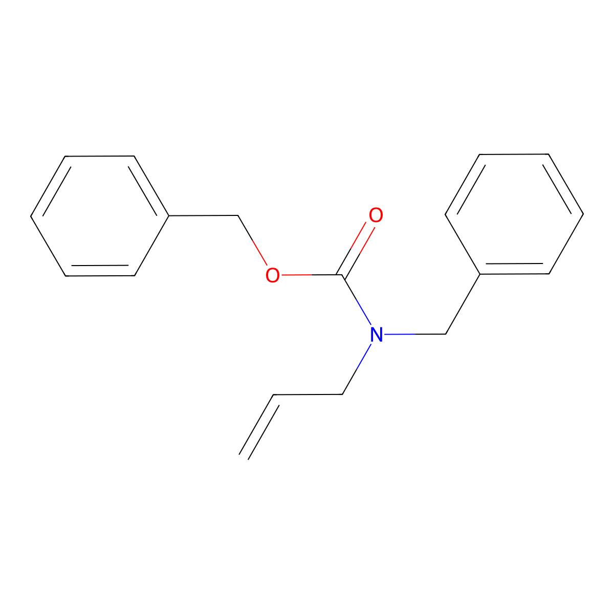 benzyl N-benzyl-N-(prop-2-en-1-yl)carbamate molecular structure, CAS 83687-69-8