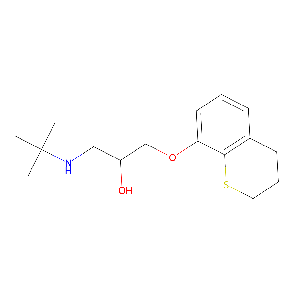 Tertatolol molecular structure, CAS 83688-84-0