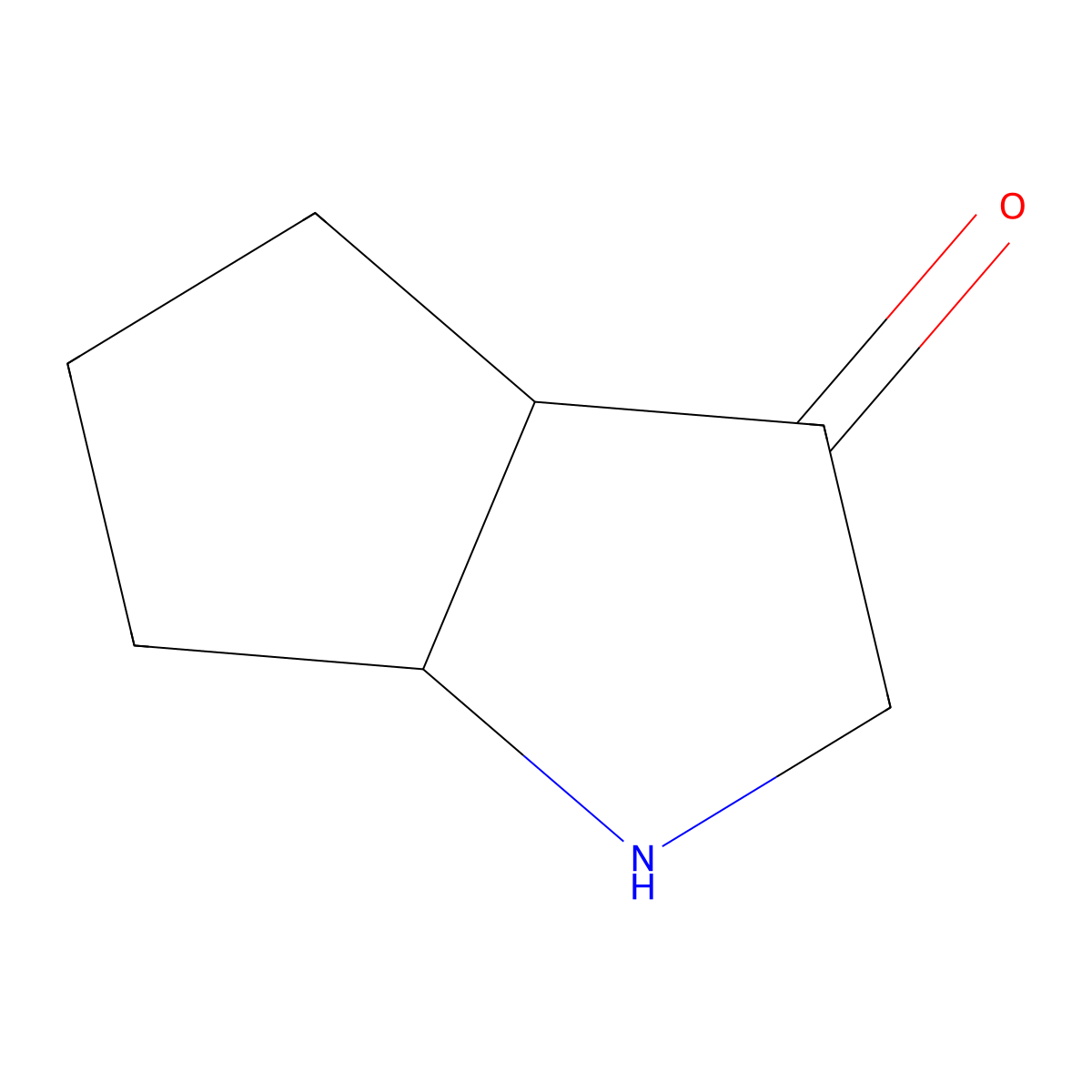 Octahydrocyclopenta[b]pyrrol-3-one molecular structure, CAS 83691-11-6