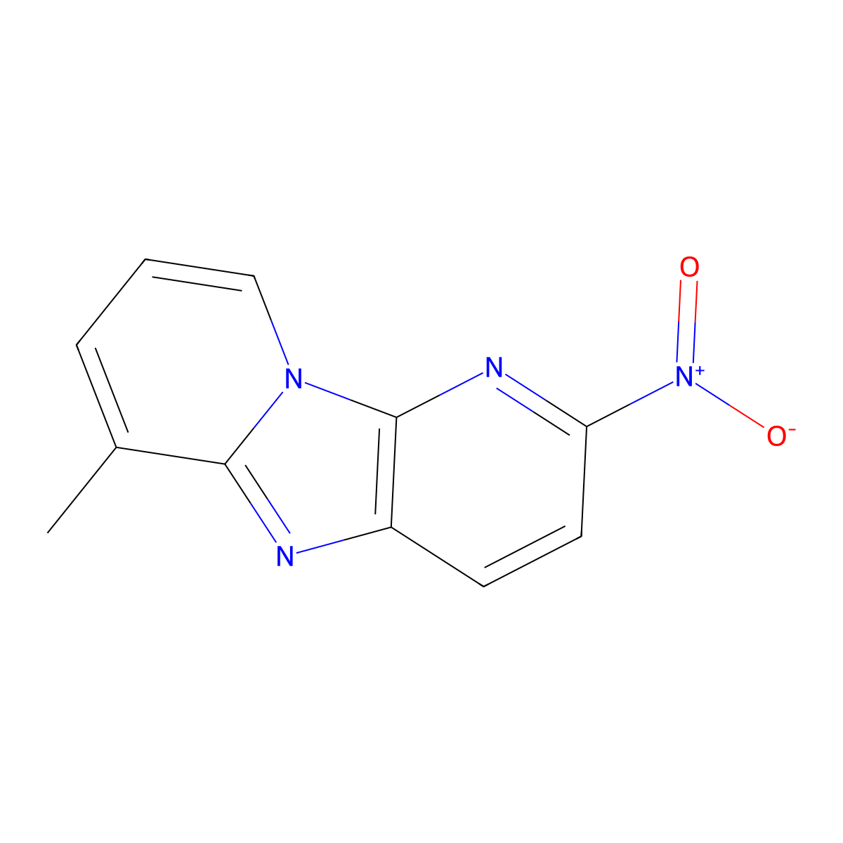 Dipyrido(1,2-a:3',2'-d)imidazole, 6-methyl-2-nitro- molecular structure, CAS 83692-82-4