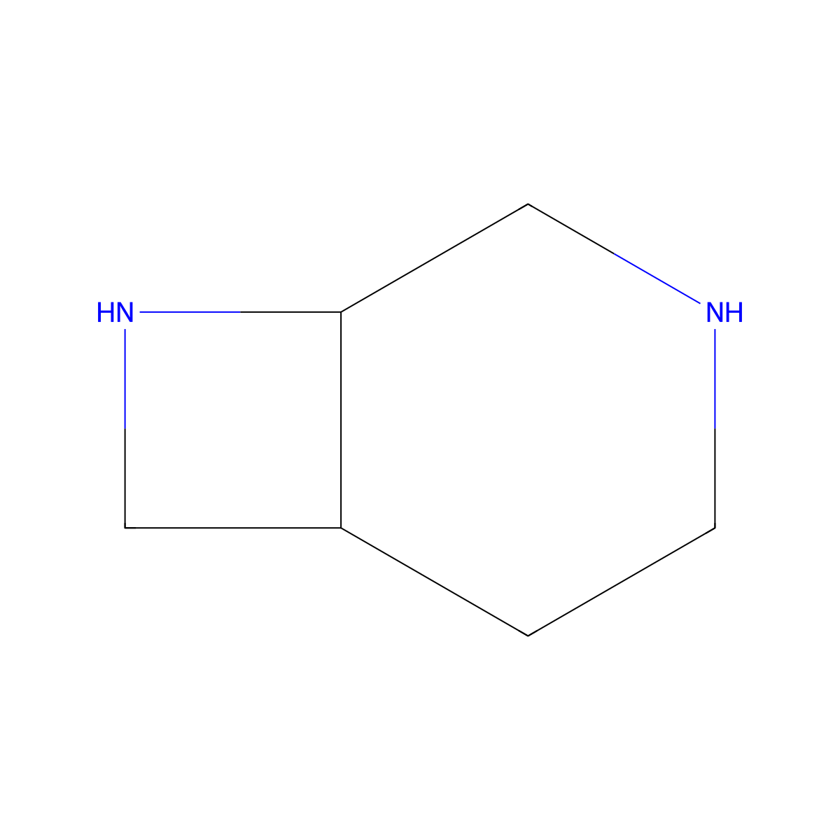 3,8-Diazabicyclo[4.2.0]octane molecular structure, CAS 83693-76-9