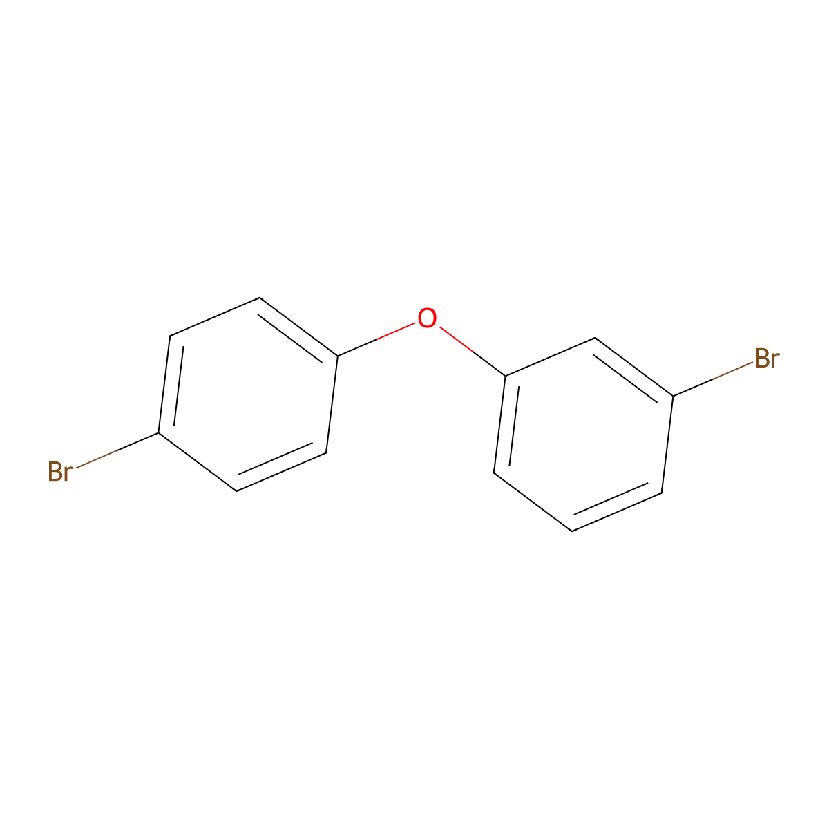 3,4'-Dibromodiphenyl ether molecular structure, CAS 83694-71-7
