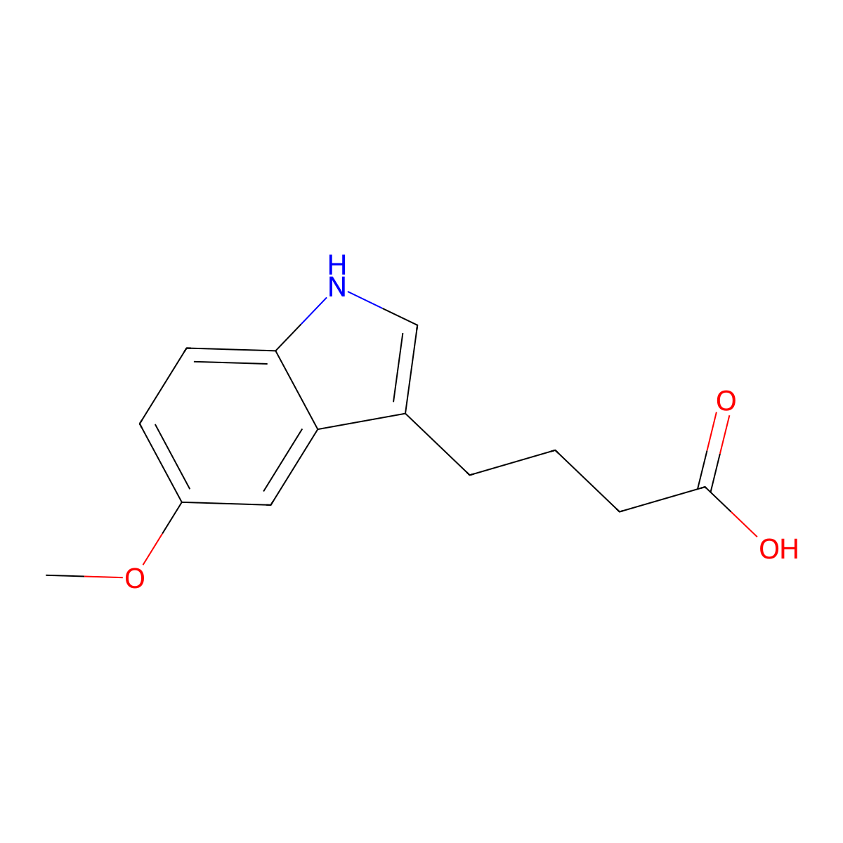 5-Methoxyindole-3-butyric acid molecular structure, CAS 83696-90-6