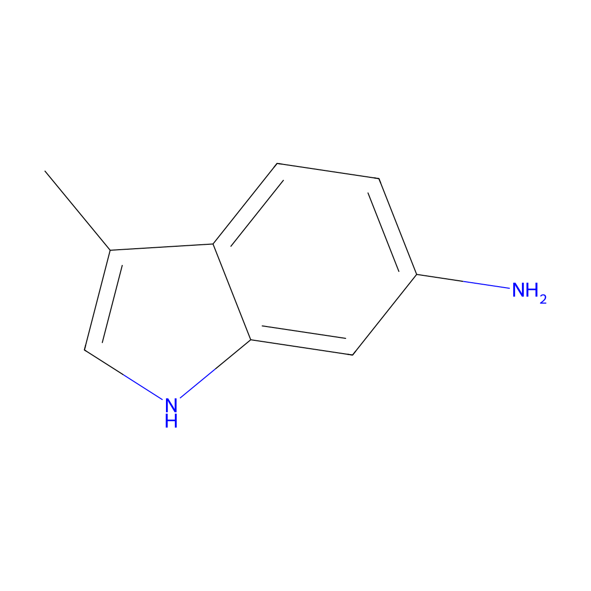 3-Methyl-1h-indol-6-amine molecular structure, CAS 83696-97-3