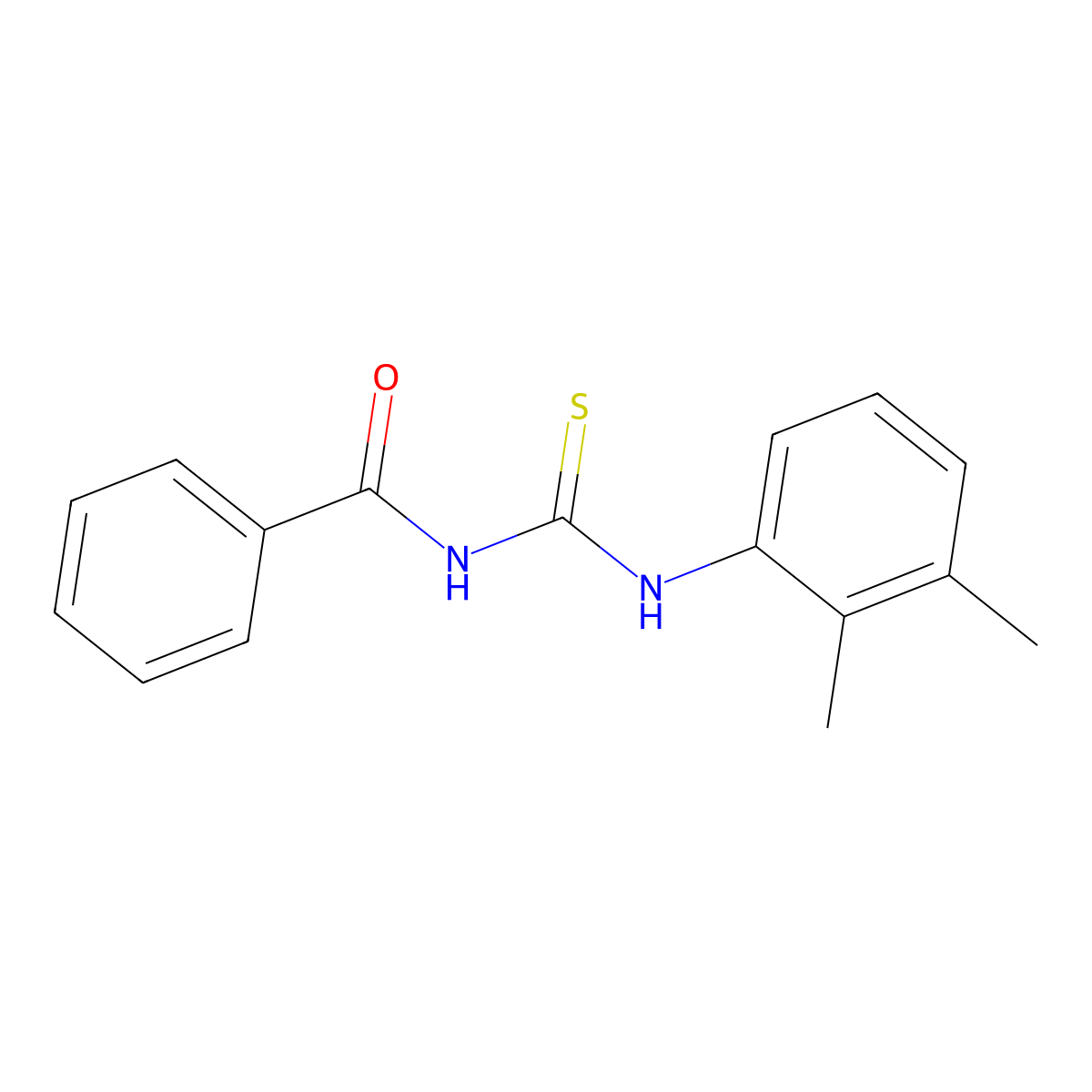N-[(2,3-dimethylphenyl)carbamothioyl]benzamide molecular structure, CAS 83697-76-1