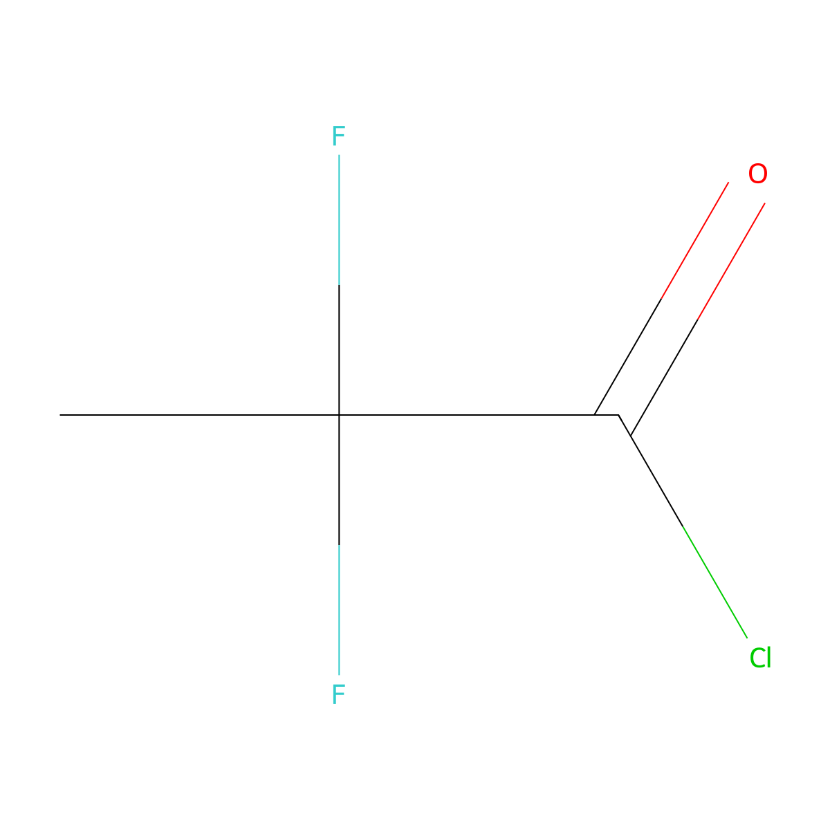 2,2-Difluoropropanoyl chloride molecular structure, CAS 83698-73-1